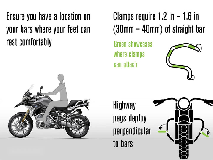 AltRider Universal Highway Foot Pegs