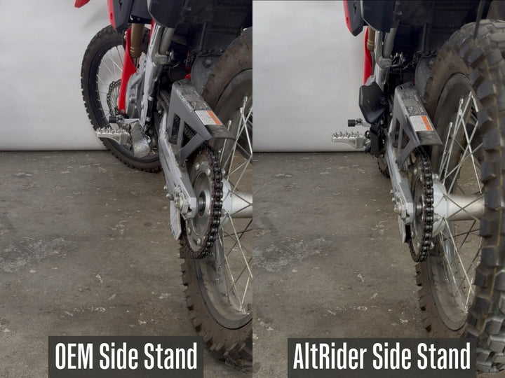 AltRider Adjustable Aluminum Side Stand for Honda CRF300L Models (2021-current)