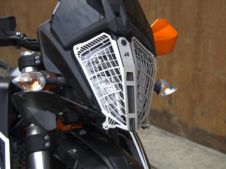 AltRider Stainless Steel Headlight Guard for KTM 790/890 Adv / R (2019-2022) - Silver