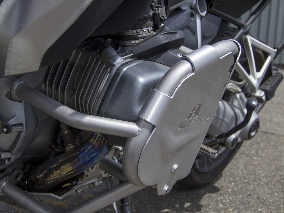AltRider Cylinder Head Guards for the AltRider BMW R 1250 GS Crash Bars - Silver