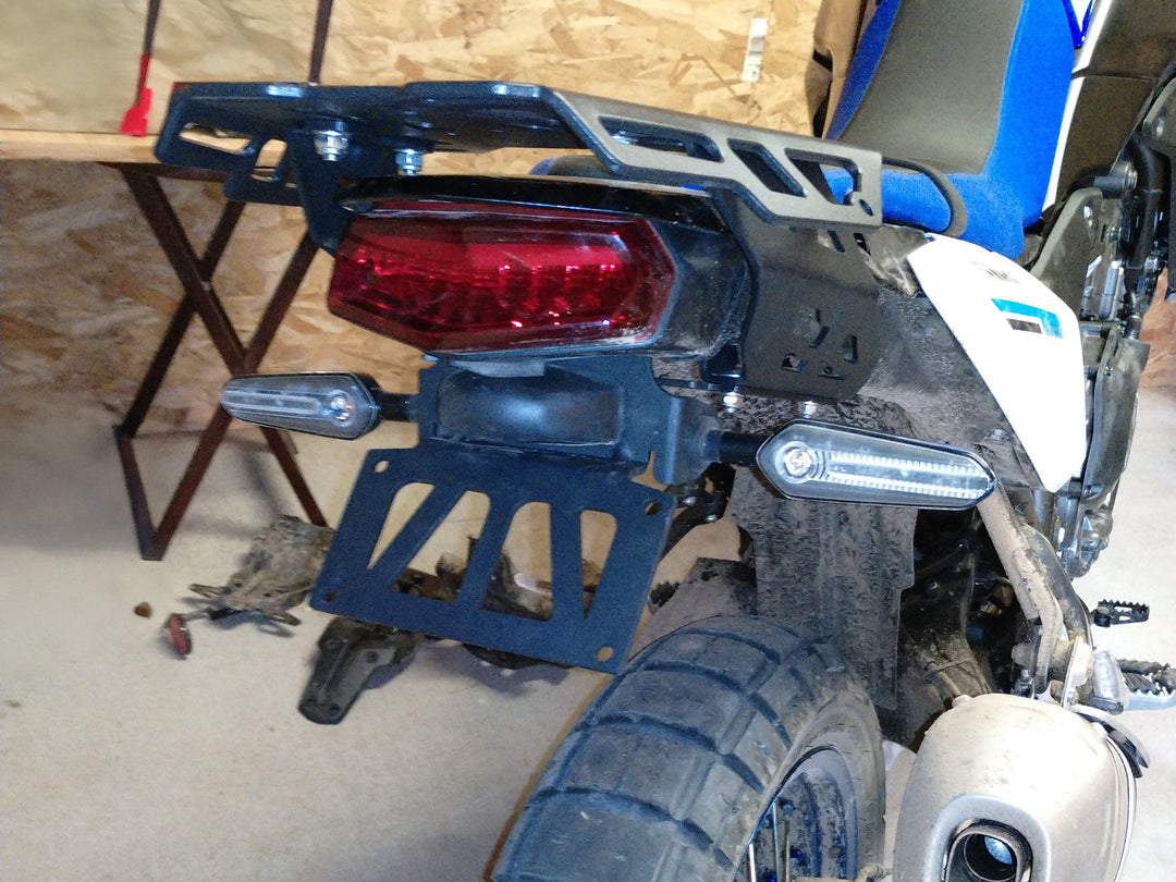 AltRider Tail Tidy Fender Eliminator with Cyclops Tuff Light Full Flex Blinkers for the Yamaha Tenere 700
